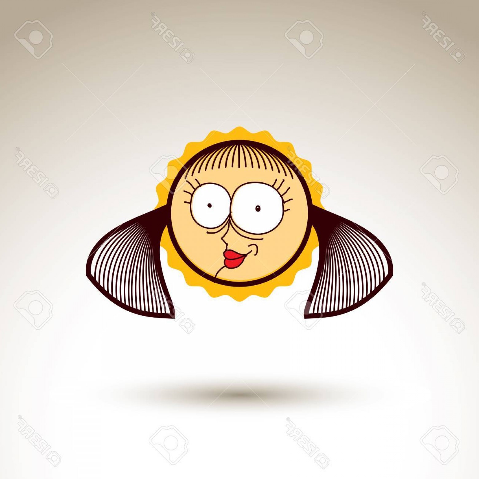 1560x1560 Photostock Vector Vector Graphic Art Drawing Of Kid Face Hand