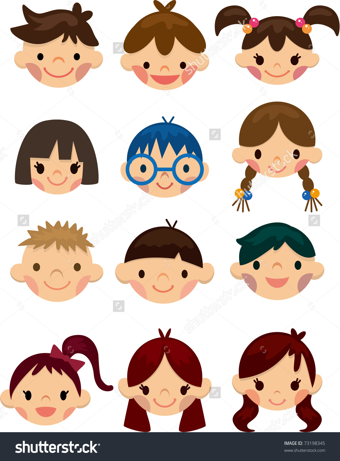 1183x1600 Banner Free Download Kids Character Heads Png Files, Free Clip Art