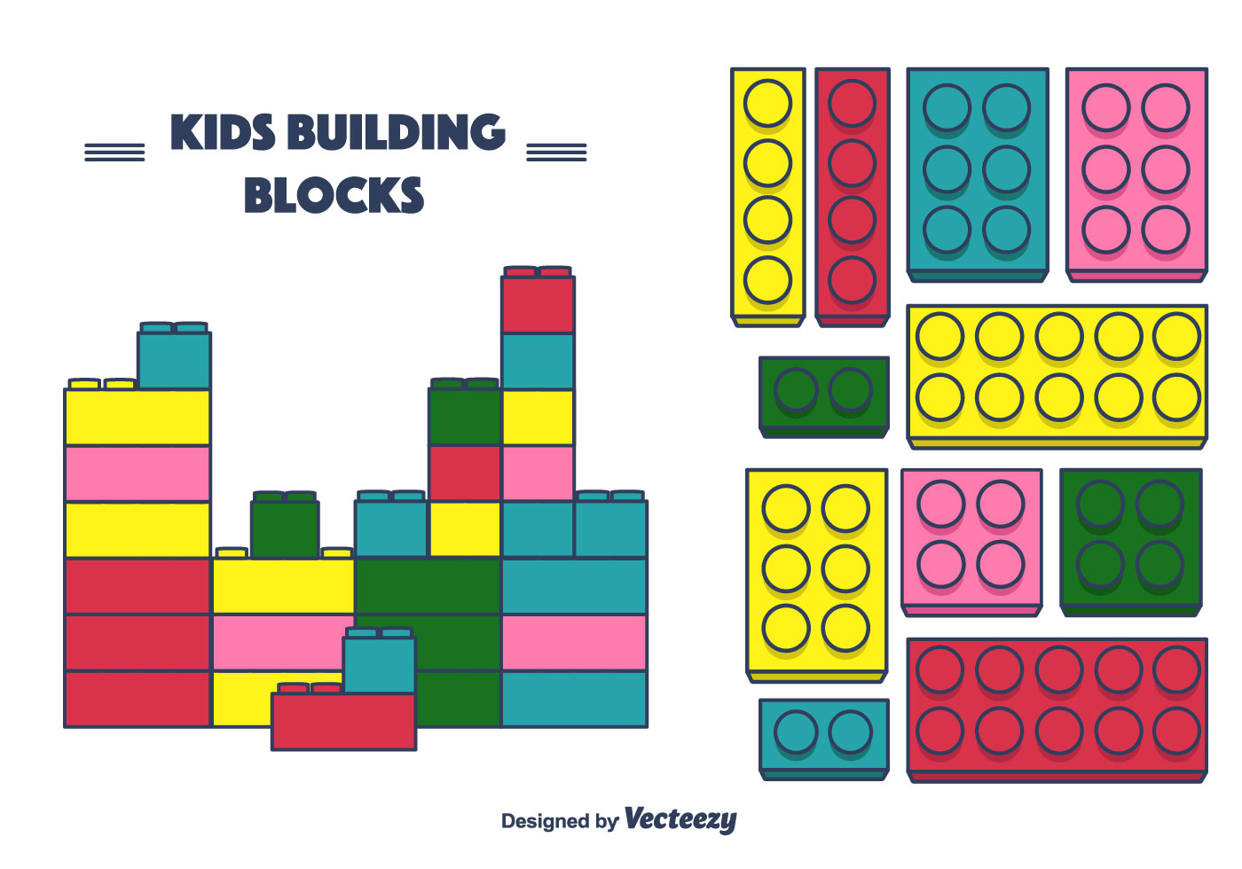 Kids Blocks Free Vector Art 1400x980 Kids Blocks Free Vector Art