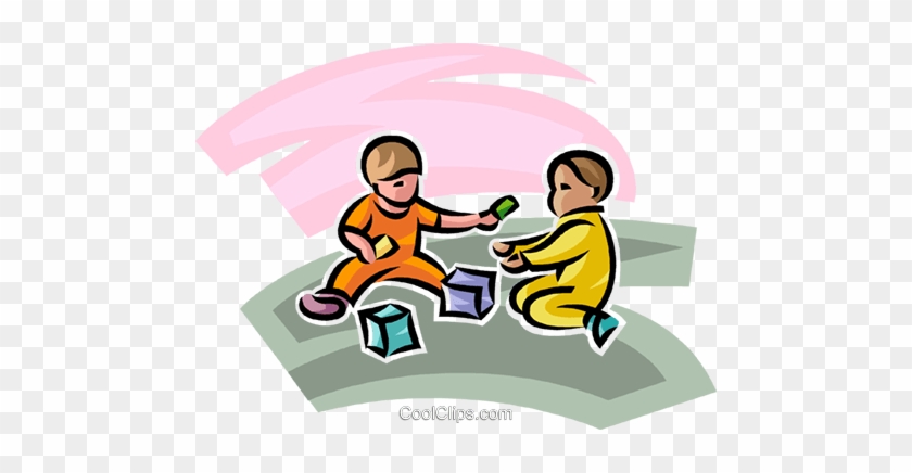 Kids Playing With Blocks Royalty Free Vector Clip Art 840x436 Kids Playing With Blocks Royalty Free Vector Clip Art