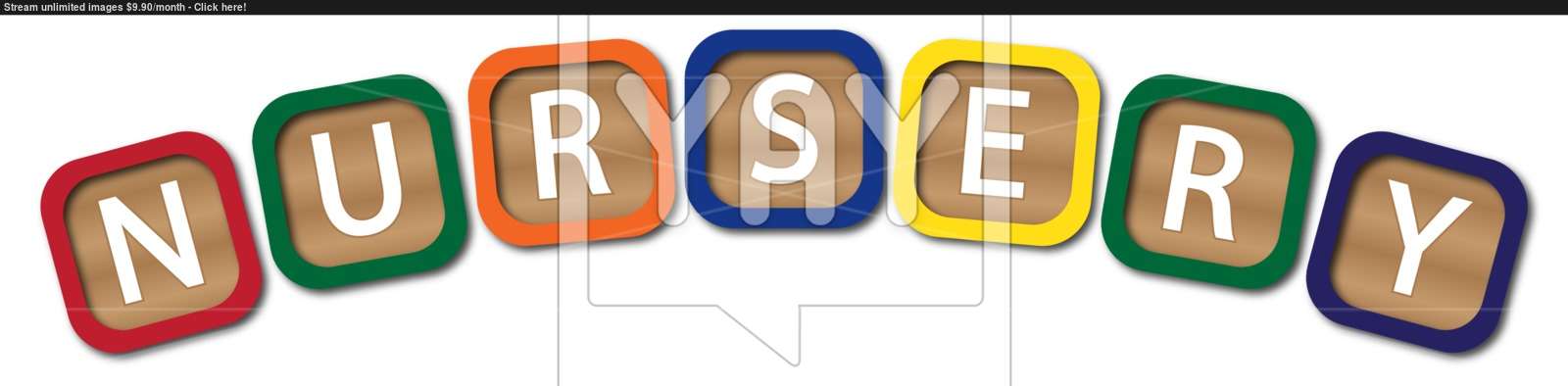 Nursery Kids Blocks Vector 1600x394 Nursery Kids Blocks Vector