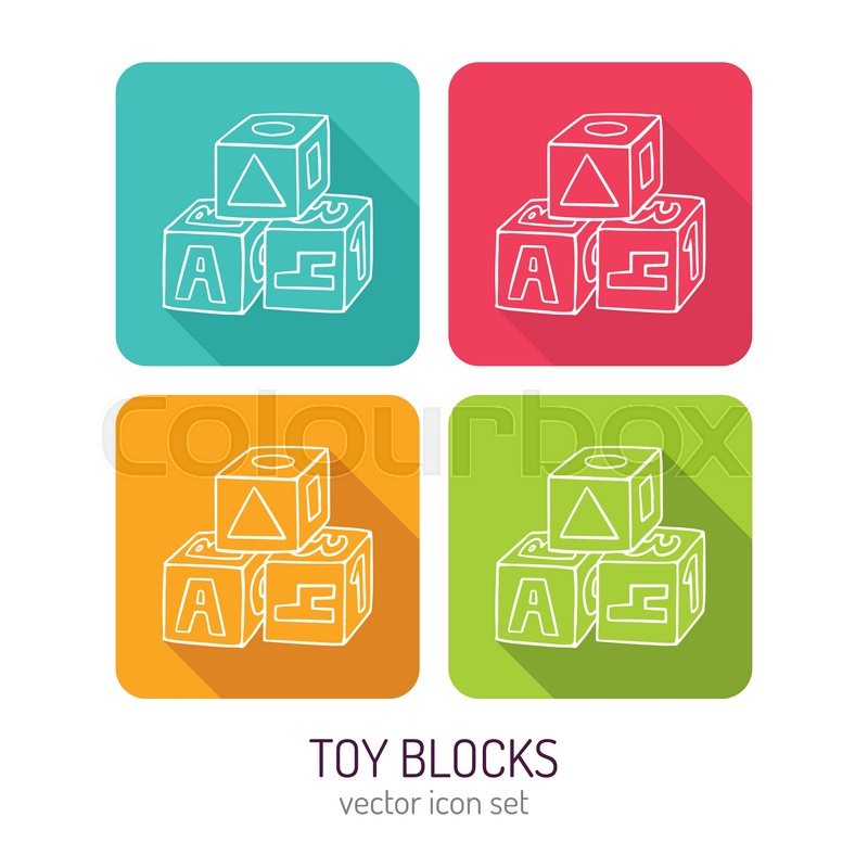 Vector Line Art Toy Blocks For Kids Stock Vector Colourbox 800x800 Vector Line Art Toy Blocks For Kids Stock Vector Colourbox