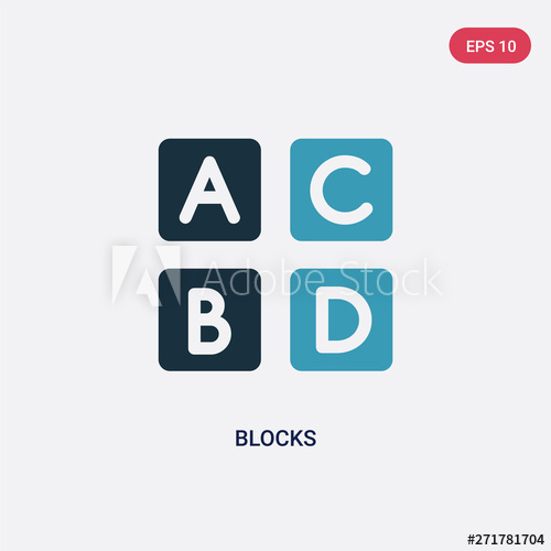 Two Color Blocks Vector Icon From Kids And Baby Concept Isolated 500x500 Two Color Blocks Vector Icon From Kids And Baby Concept Isolated
