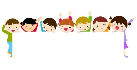 Cute Cartoon Kids Frame Royalty Free Vector Graphics 450x230 Cute Cartoon Kids Frame Royalty Free Vector Graphics