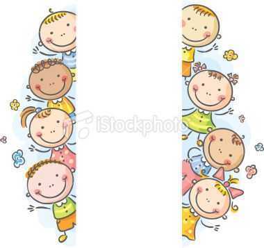 Little Kids Peeping Out, No Gradients Fall Border Preschool 380x357 Little Kids Peeping Out, No Gradients Fall Border Preschool
