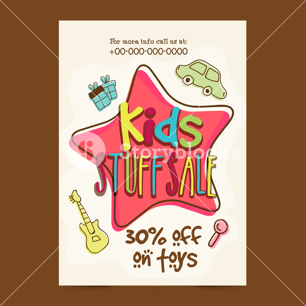 1000x1000 Kids Stuff Sale Flyer, Banner, Pamphlet Or Poster