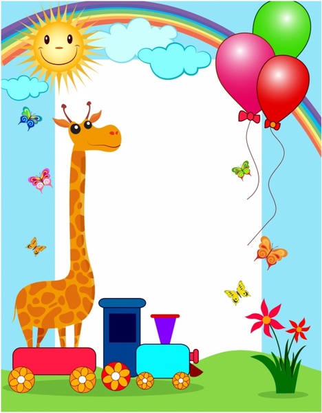 468x600 Kid Photo Frame Free Vector In Adobe Illustrator