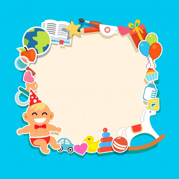 626x626 Cartoon Kids Frame Vector Free Download