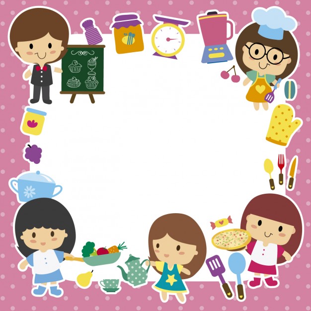 626x626 Chef Children Frame Vector Free Download
