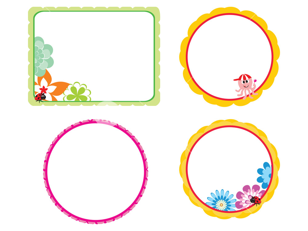 1000x750 Vector Kids Frame Royalty Free Stock Image