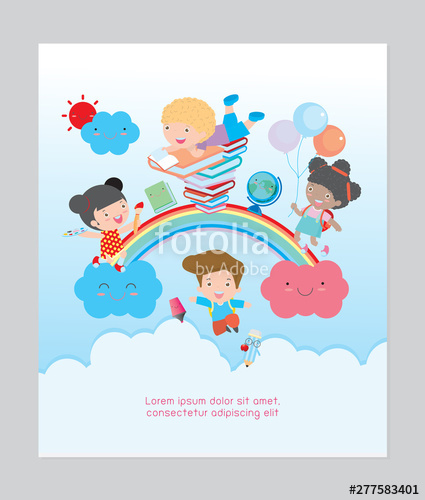 425x500 Back To School, Kids School, Kids Education Concept, Children Go