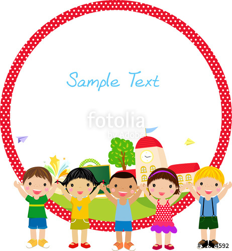 462x500 Kids And Frame Vector Stock Image And Royalty Free Vector