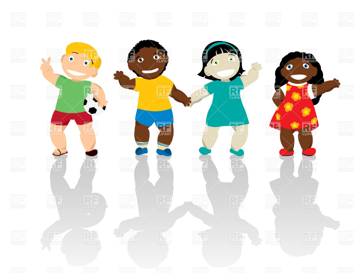 1200x900 Happy Kids Of Different Ethnicity Smiling And Waving Hands Vector
