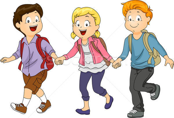 600x408 Kids Holding Hands Vector Illustration Lenm