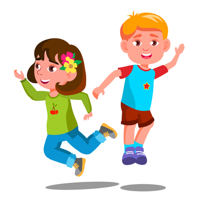 Kids Jumping Vector at Vectorified.com | Collection of Kids Jumping ...