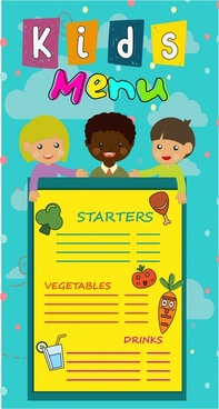 Kids Menu Design Vector Free Vector Download 197x368 Kids Menu Design Vector Free Vector Download