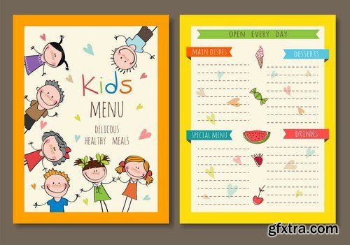 Kids Menu Vector, X Edu Advertising Menu Restaurant 500x351 Kids Menu Vector, X Edu Advertising Menu Restaurant