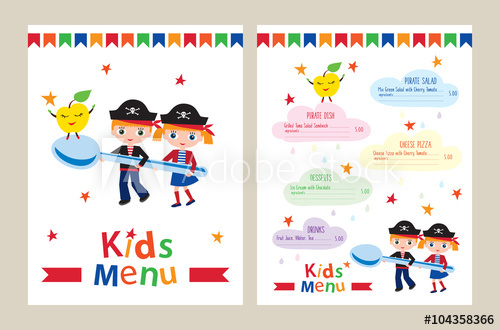 Kids Menu Vector Template Kids Menu For A Pirate Birthday Party 500x330 Kids Menu Vector Template Kids Menu For A Pirate Birthday Party