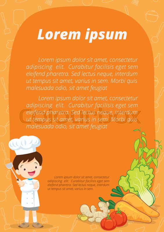 Cute Kids Meal Menu Vector Stock Vector Colourbox 565x800 Cute Kids Meal Menu Vector Stock Vector Colourbox