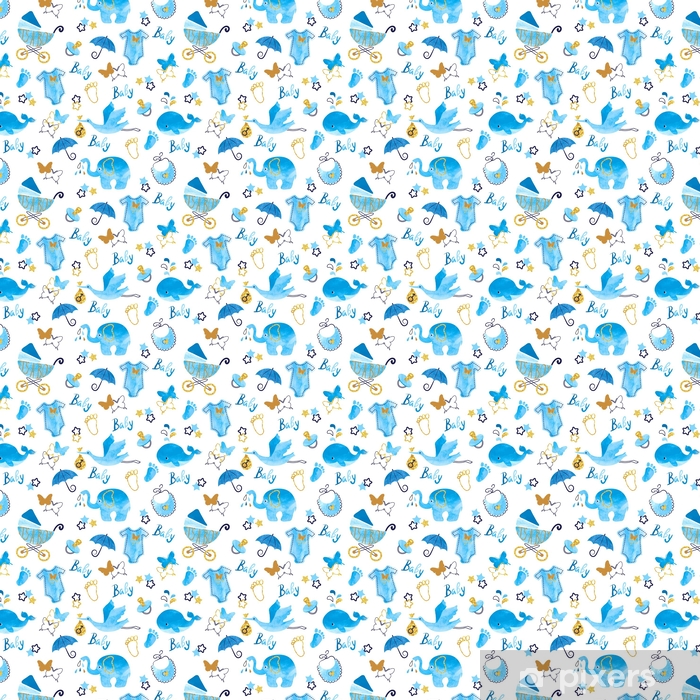 Baby Shower Boy Seamless Pattern Vector Watercolor Kids 700x700 Baby Shower Boy Seamless Pattern Vector Watercolor Kids