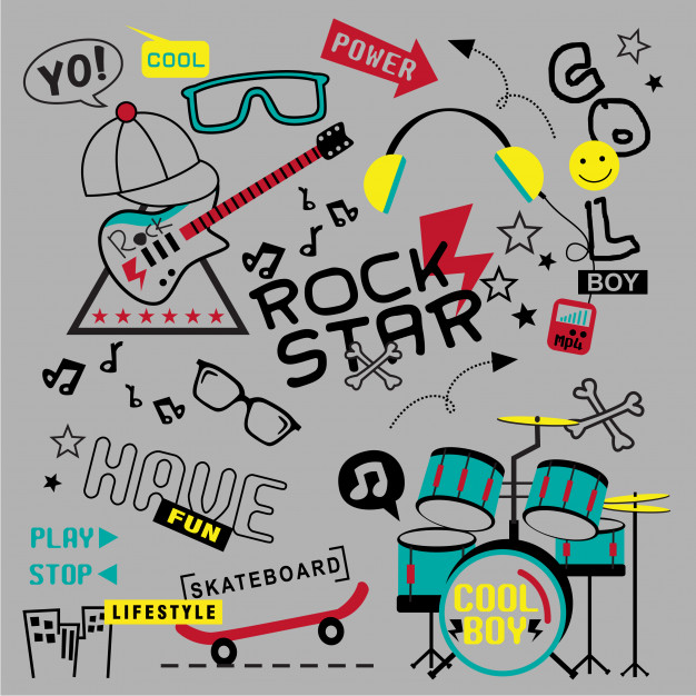 Cool Kids Pattern Vector Premium Download 626x626 Cool Kids Pattern Vector Premium Download