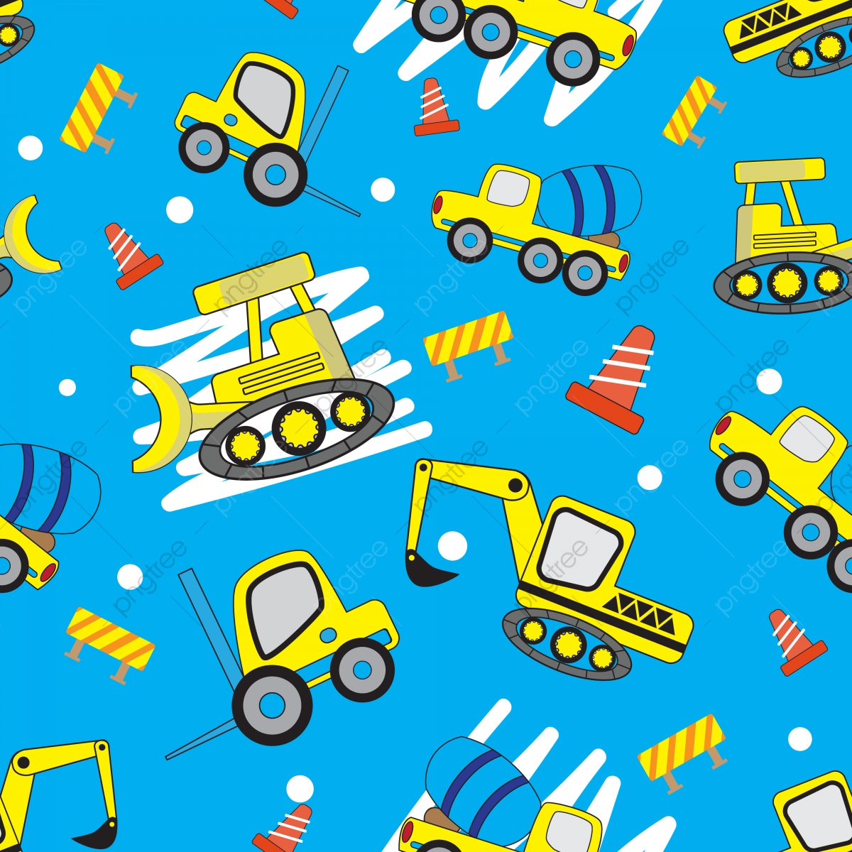 Cute Car Cartoon Seamless Pattern With Blue Background, Car 1200x1200 Cute Car Cartoon Seamless Pattern With Blue Background, Car