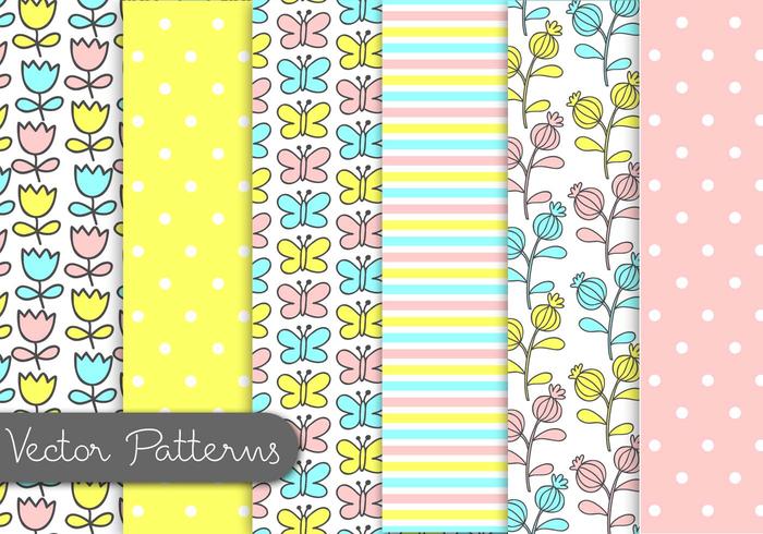 Cute Kids Pattern Set Vector 700x490 Cute Kids Pattern Set Vector