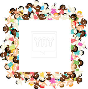 297x300 Decorative Kids Frame Vector