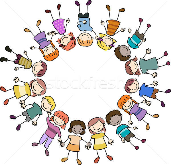 600x580 Kids Frame Vector Illustration Lenm