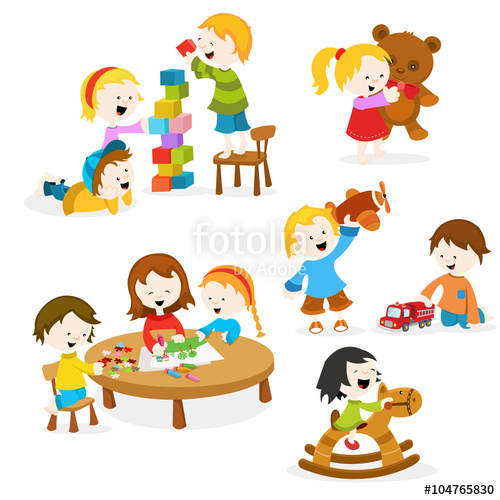 500x500 Kids Playing With Toys Stock Image And Royalty Free Vector