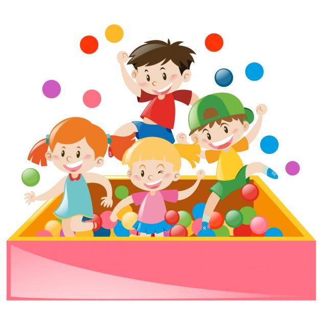 626x626 Kids Playing Wth Balls Vector Free Download