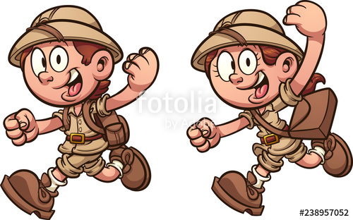 Cartoon Kids Running With Safari Costumes Vector Clip Art 500x312 Cartoon Kids Running With Safari Costumes Vector Clip Art