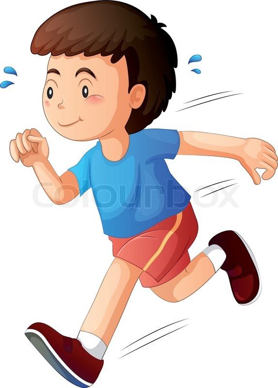 Stock Vector Of 'illustration Of A Kid Running On A White 573x800 Stock Vector Of 'illustration Of A Kid Running On A White