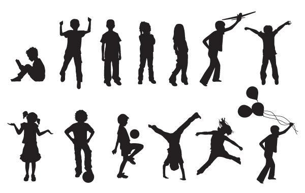 Free Vectors Free Vector Children Silhouettes Pink Moustache 600x380 Free Vectors Free Vector Children Silhouettes Pink Moustache