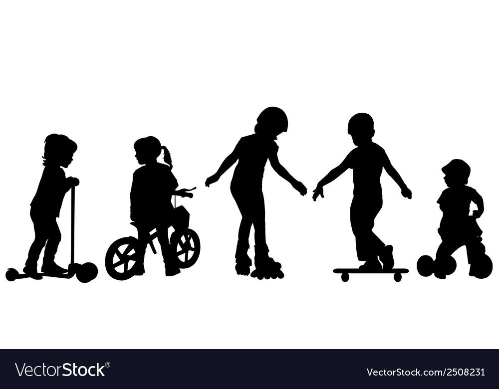 Active Kids Silhouettes Royalty Free Vector Image Silhouet Cameo 1000x780 Active Kids Silhouettes Royalty Free Vector Image Silhouet Cameo
