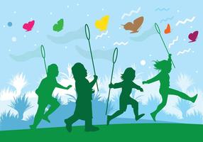 Kids Silhouette Free Vector Art 286x200 Kids Silhouette Free Vector Art