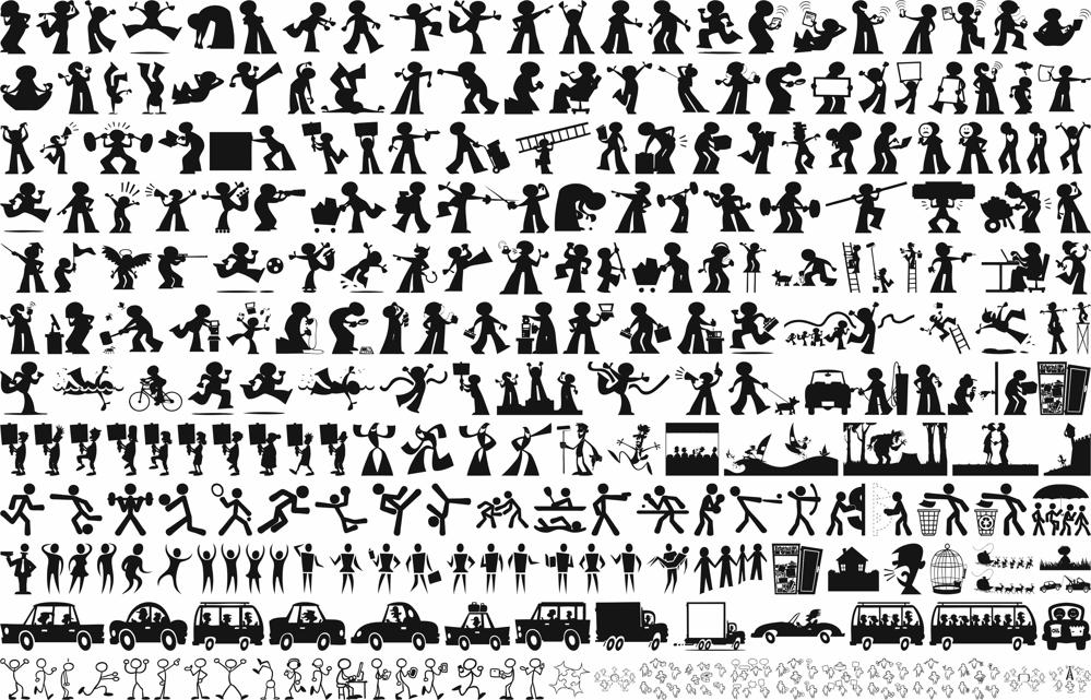 Kids Silhouettes Vector Pack Free Vector Coreldraw Free 999x641 Kids Silhouettes Vector Pack Free Vector Coreldraw Free