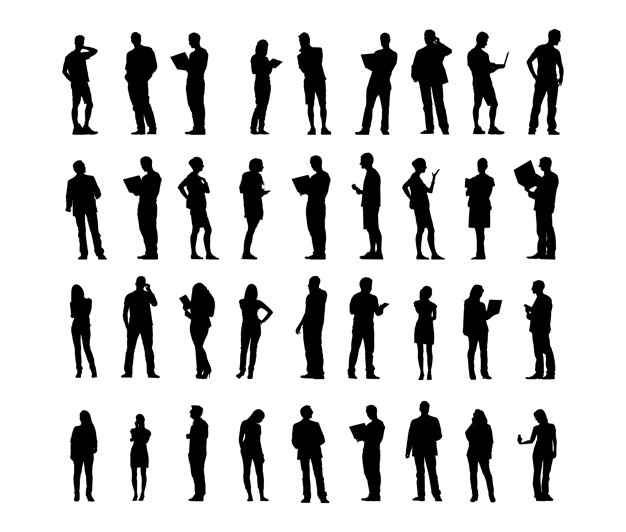 Silhouettes Vectors, Free In Format 626x532 Silhouettes Vectors, Free In Format