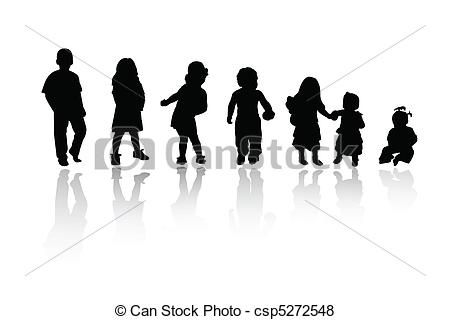 Silhouette Of Kids Silhouettes 450x320 Silhouette Of Kids Silhouettes