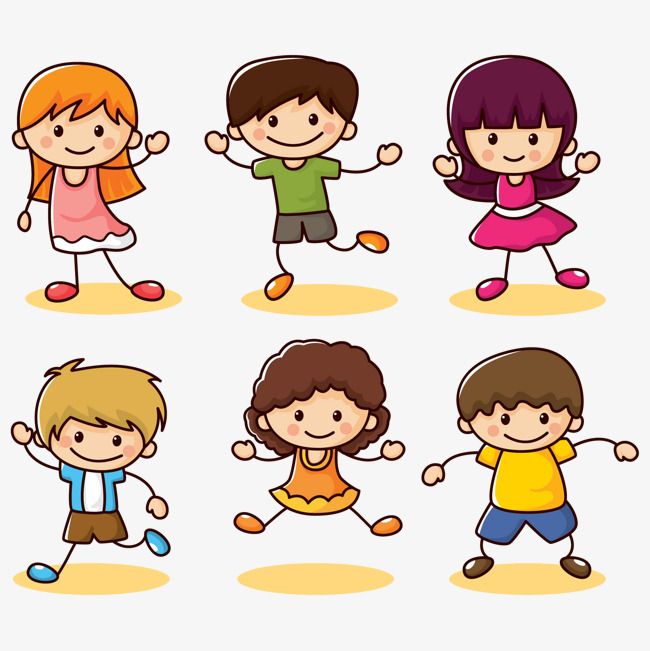 650x651 Happy Kids Vector Collection, Hand Painted, Boy, Girl Png