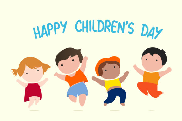 580x386 Vector Happy International Kids Graphic