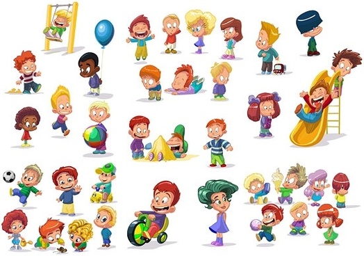 524x368 Vector Children Free Vector Download