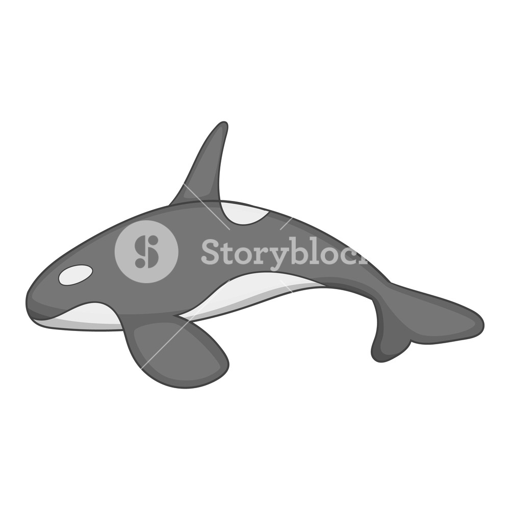 1000x1000 Killer Whale Icon Cartoon Illustration Of Killer Whale Vector