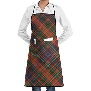 Fashion Kitchen Apron With Pocket Pixel Plaid Tartan 385x385 Fashion Kitchen Apron With Pocket Pixel Plaid Tartan