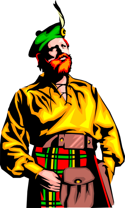 Scotsman In Tam O'shanter And Kilt 420x700 Scotsman In Tam O'shanter And Kilt