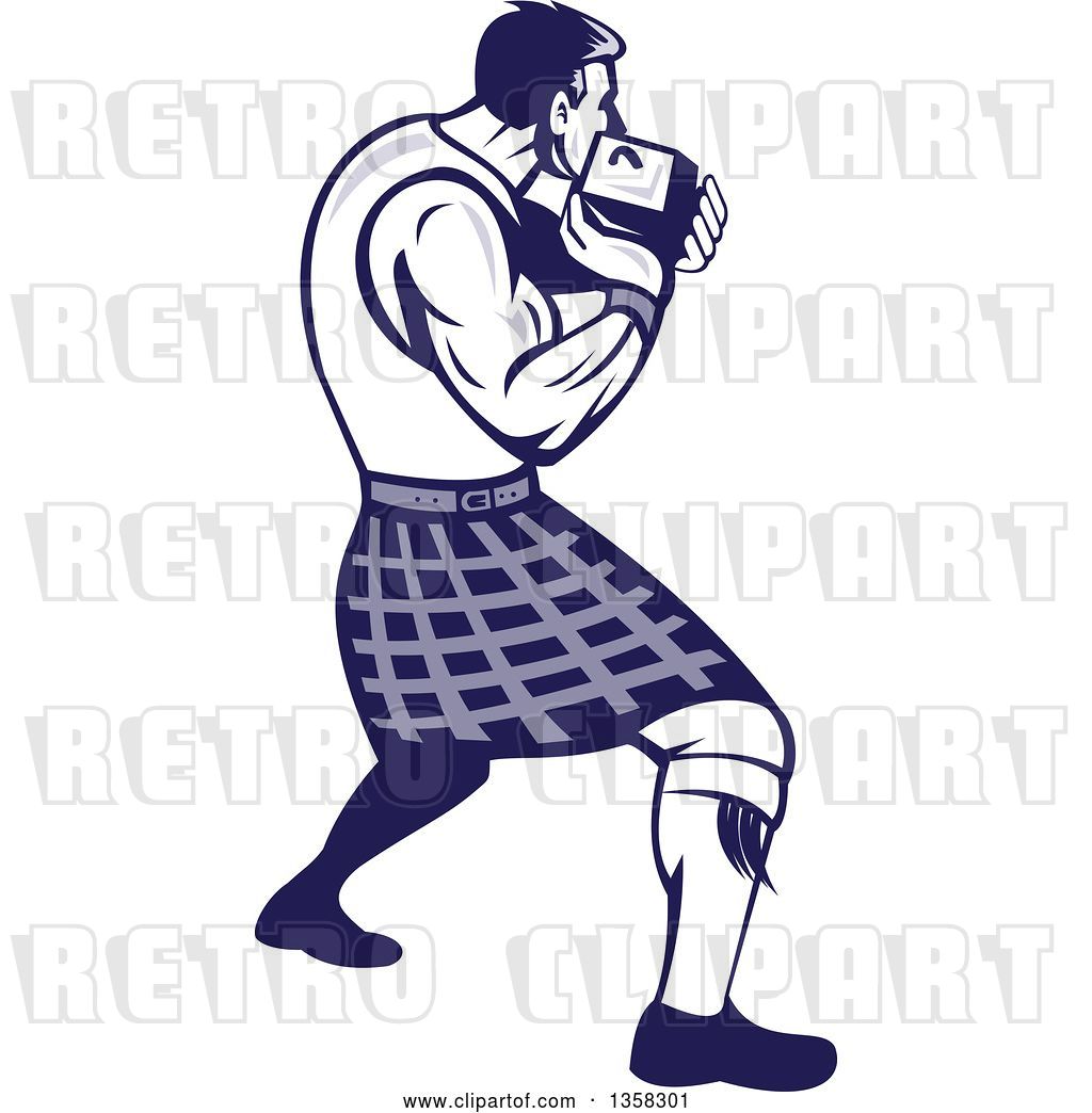 Vector Clip Art Of Retro Scotsman Athlete Wearing A Kilt, Playing 1024x1044 Vector Clip Art Of Retro Scotsman Athlete Wearing A Kilt, Playing