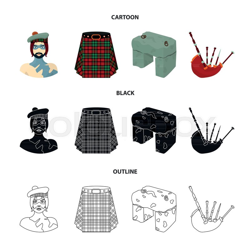 Highlander, Scottish Viking, Tartan, Stock Vector Colourbox 800x800 Highlander, Scottish Viking, Tartan, Stock Vector Colourbox