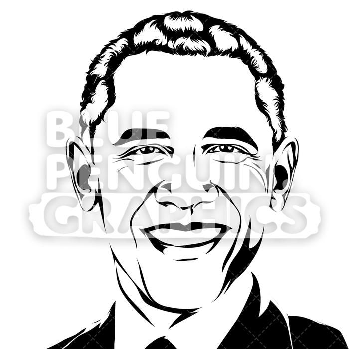 700x700 American President Barack Obama Silhouette Silhouettes Faces