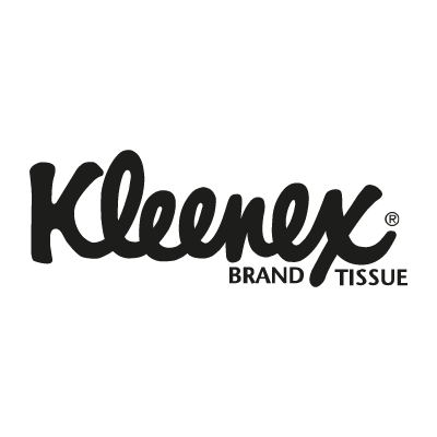 400x400 Kleenex Black Logo Vector Free Download