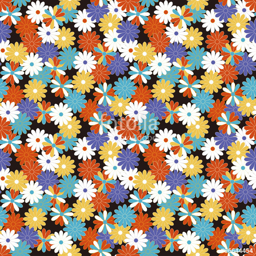 500x500 Japanese Flower Kimono Seamless Pattern Vector Illustration